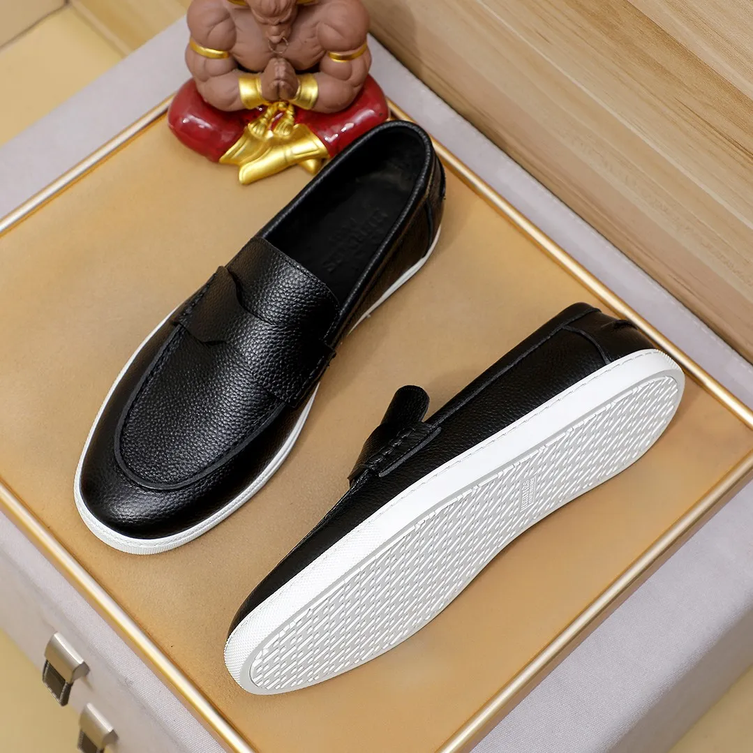 Men's shoes 💰500💰 HERMES Hermès high-end quality original order -Original: imported 🔝Nappa calfskin, frosted cowhide, outer seaming process -Inside: water-dyed cowhide -Outsole: original TPR rubber outsole -Super high quality control·Fine workmanship: High-end, extravagant, and grade) Size: 39-45 (38, 46, can be customized)